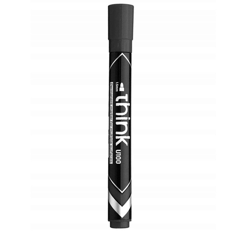 MARKER PERMANENT NEGRU VARF ROTUND 1.5MM DELI MARKER PERMANENT NEGRU VARF ROTUND 1.5MM DELI